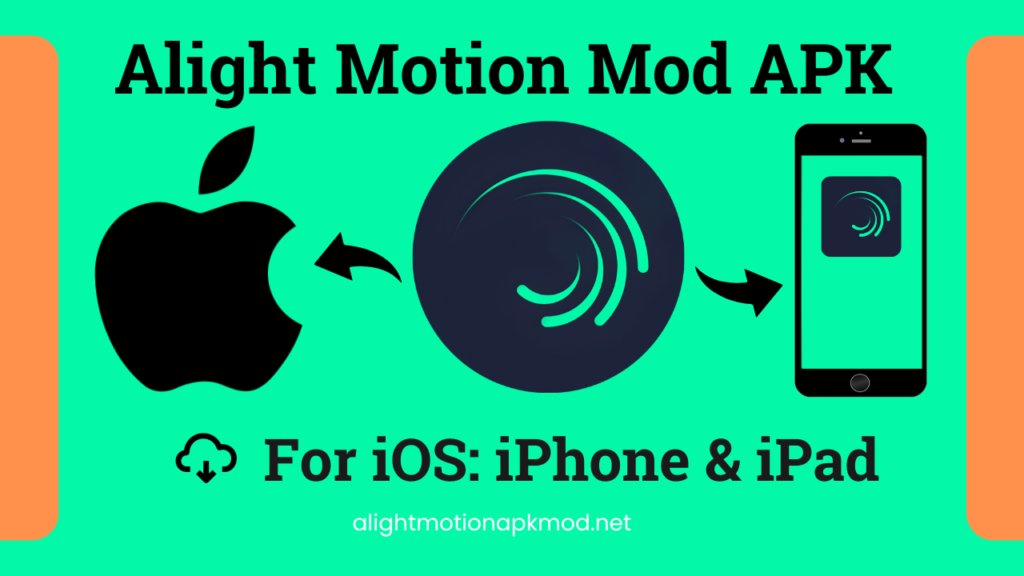 Alight Motion Mod APK for iOS (1) The image describes the purpose of downloading the Alight Motion Mod APK on iOS devices
